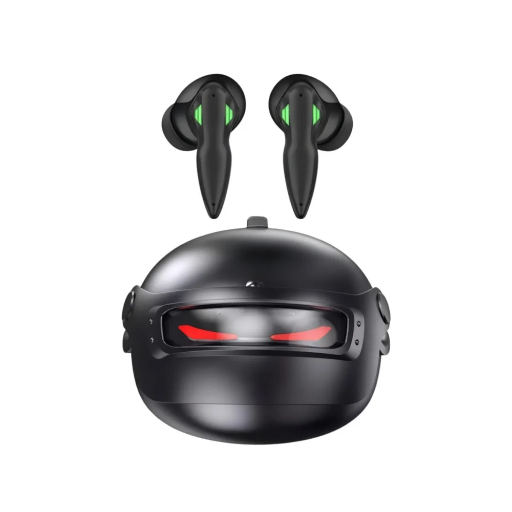 Imagem 3 de 5 do produto Fones Sem Fio LED Neon Gamer Case Estojo Futurista