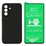 Capa Silicone Aveludada + Película Cerâmica 9d Para Samsung Galaxy S26 Plus