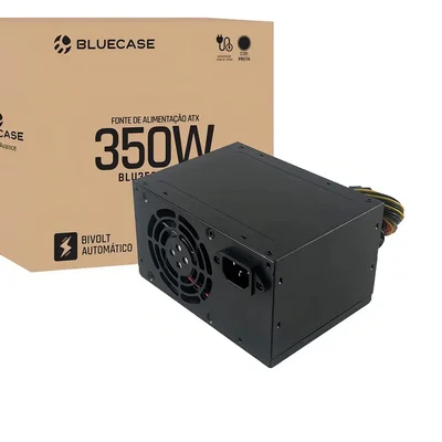 Fonte Atx 350w Bluecase Blu350-atps Bivolt Auto C/ Cabo