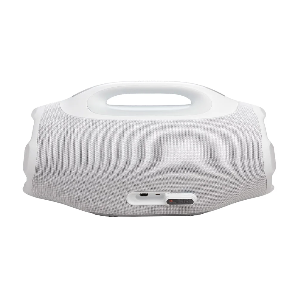 Imagem 2 de 5 do produto Caixa De Som Bluetooth Jbl Boombox 4 Branca, Bateria De Até 34h À Prova D’água E Resistente A Poeira Ip68 E 210w Bivolt