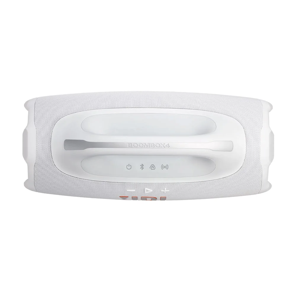 Imagem 4 de 5 do produto Caixa De Som Bluetooth Jbl Boombox 4 Branca, Bateria De Até 34h À Prova D’água E Resistente A Poeira Ip68 E 210w Bivolt