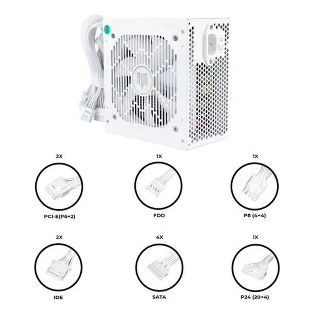 Imagem 3 de 5 do produto Fonte De Alimentação Gamer 550w Maximus Computador Pfc Ativo