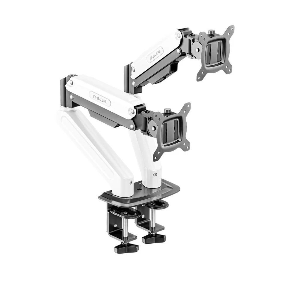 Imagem 4 de 4 do produto Suporte Duplo Para Monitor 14" A 32" Vesa 75x75 100x100 Alumínio Le-3652