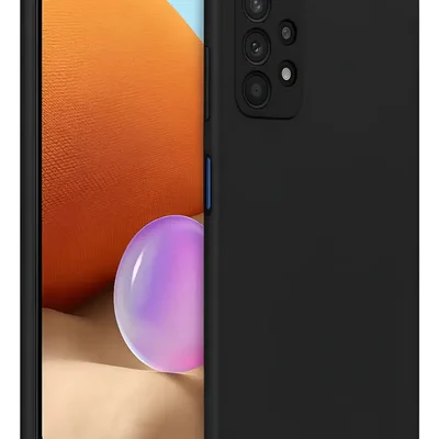 Capa Silicone Aveludada Para Samsung Galaxy A32 4g Preta