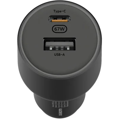 Carregador Rápido Turbo Xiaomi 67w Usb-a E Usb Tipo C - Preto — foto 3