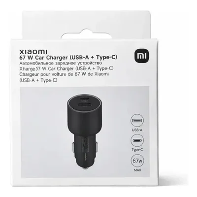Carregador Rápido Turbo Xiaomi 67w Usb-a E Usb Tipo C - Preto — foto 5