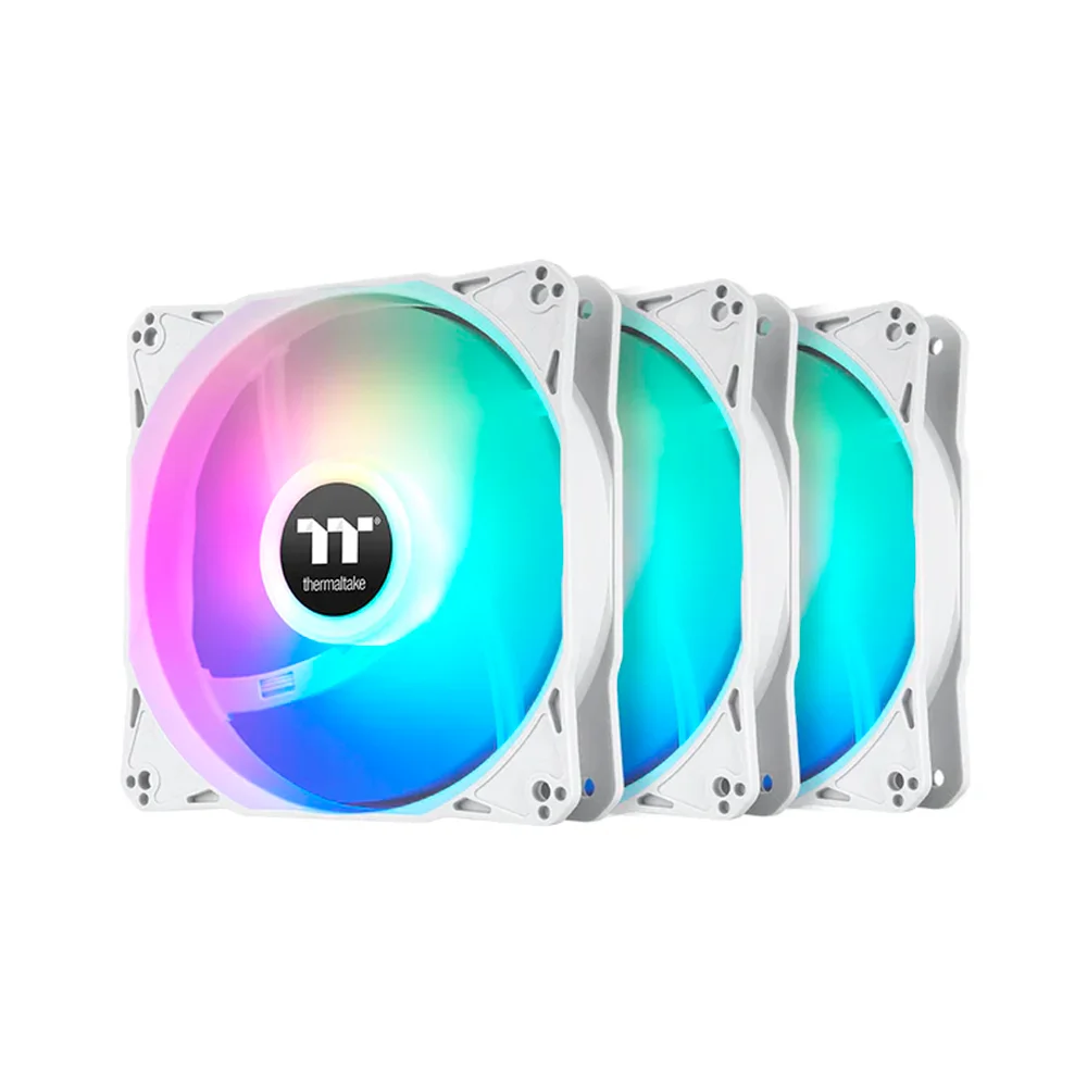Kit 3 Fans Thermaltake Le120 ARGB Cl-f205-pl12sw-a Branco