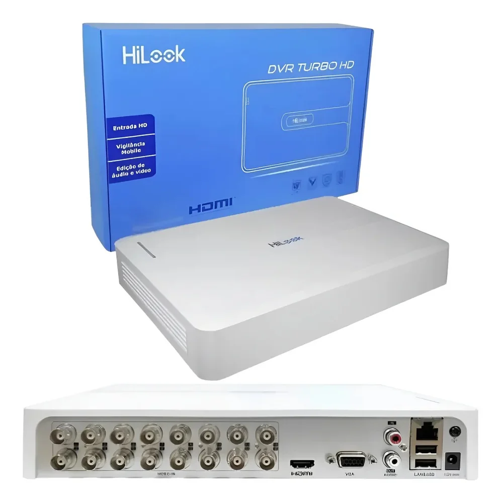 Gravador Dvr De Vídeo Digital 16 Canais Turbo Hd Dvr-116g-m1 Hilook