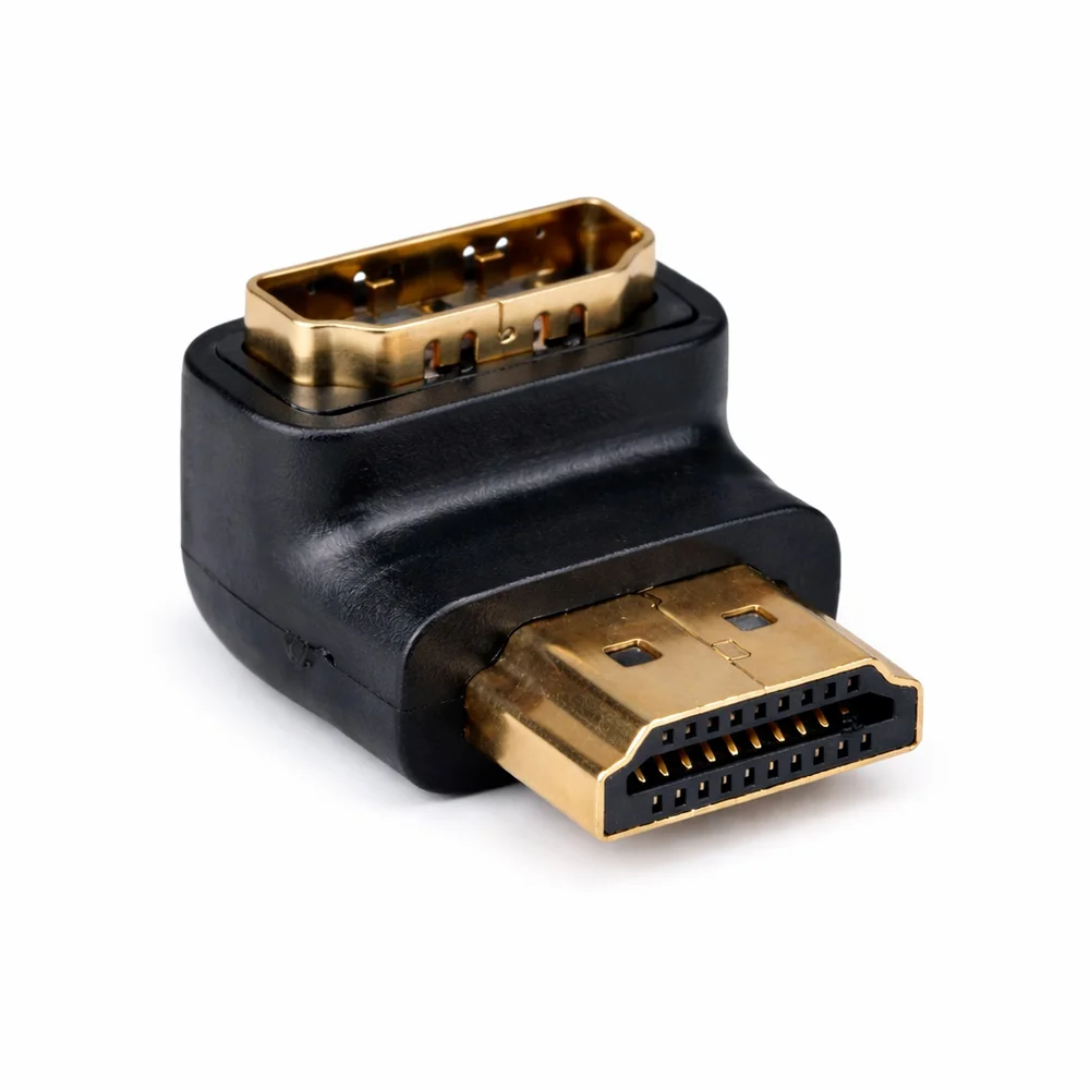 Imagem 3 de 4 do produto Adaptador HDMI 4k Macho X Femea 90 Graus Ângulo Reto Para Tv Feasso Fca-17