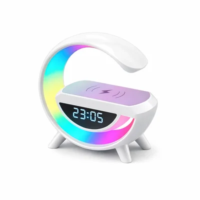 Mini Luminária G Com Despertador E Tecnologia LED