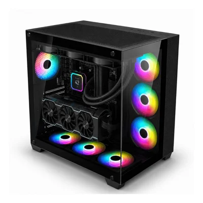 PC Gamer Intel Core i5-12400F, RTX 5060 8GB, 16GB DDR4, SSD NVMe 512GB, Water Cooler, 700W, RGB Preto