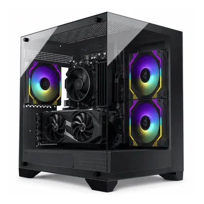 PC Gamer Ryzen 7 5700 Rx 7600 8GB 16gb Nvme 256gb 3 Fan ARGB