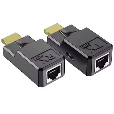 Extensor HDMI 60 Metros 1 Cabo Rede Cat6/6a Full Hd Usb C
