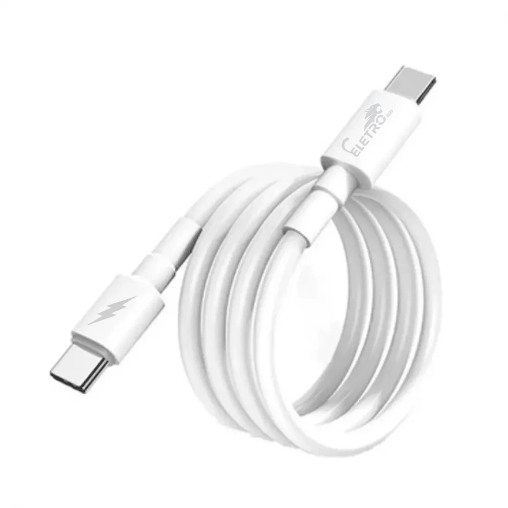 Imagem 2 de 4 do produto Cabo De Dados Tipo-c 65w De 1 Metro Eletromex