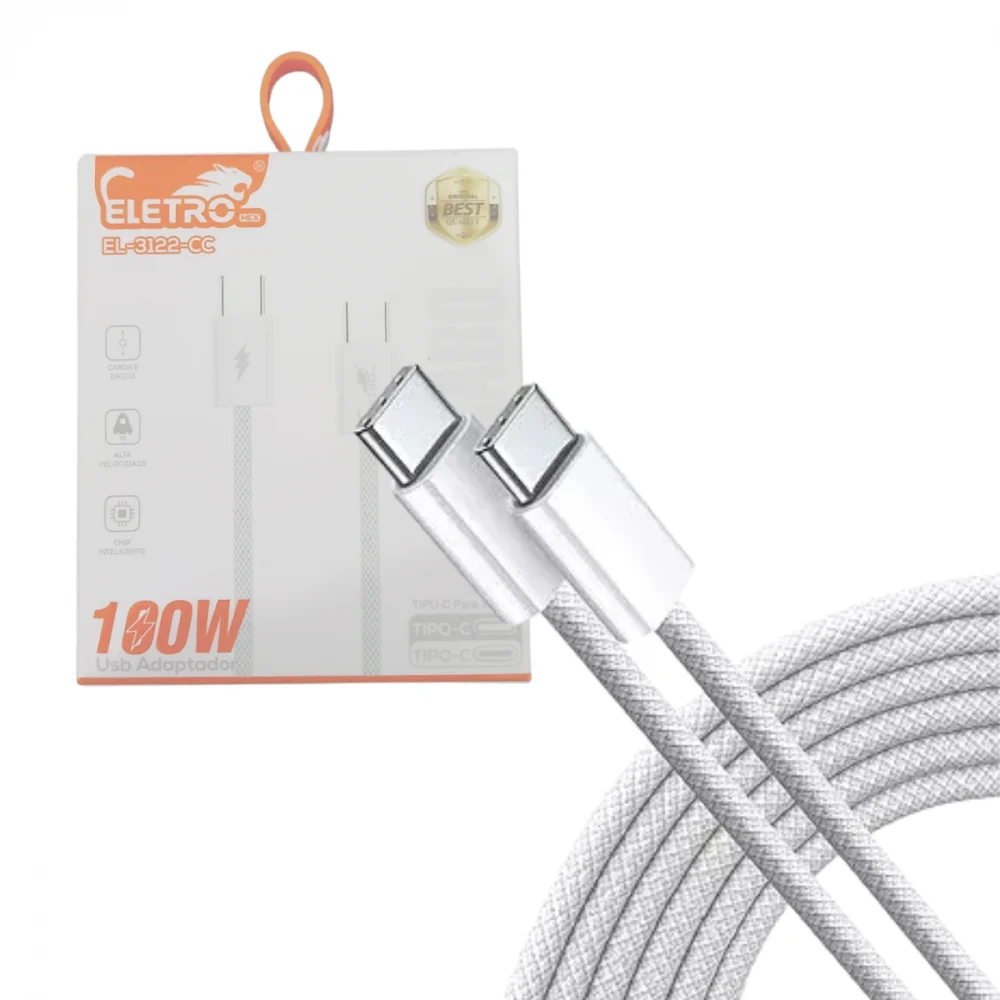 Imagem 4 de 4 do produto Cabo De Dados 100w Premium 1 Metro