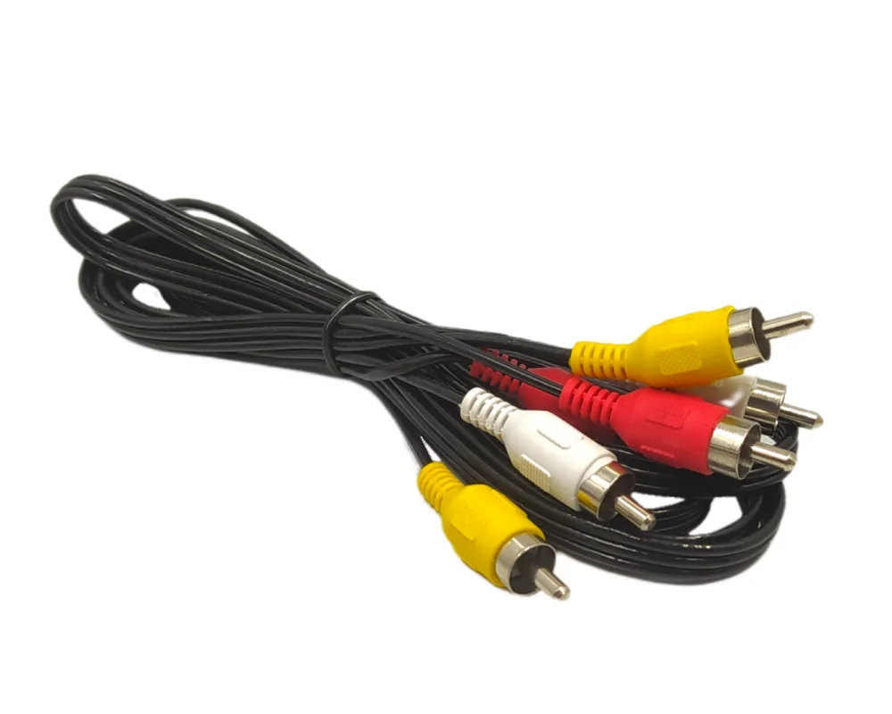 Imagem 2 de 2 do produto Cabo Auxiliar Audio 3rca+3rca / 1,5 Metros Maxmidia