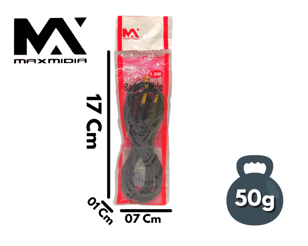 Imagem 4 de 4 do produto Cabo P2 Auxiliar Audio P2 / P10 1,8 Metros