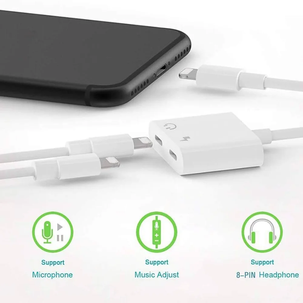 Imagem 3 de 3 do produto Adaptador Para Fone De Ouvido E Carregador