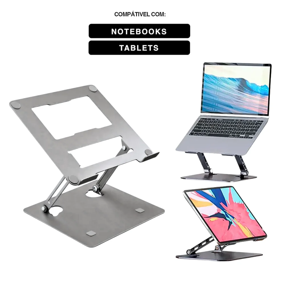 Imagem 3 de 5 do produto Suporte De Mesa Articulado Para Notebook