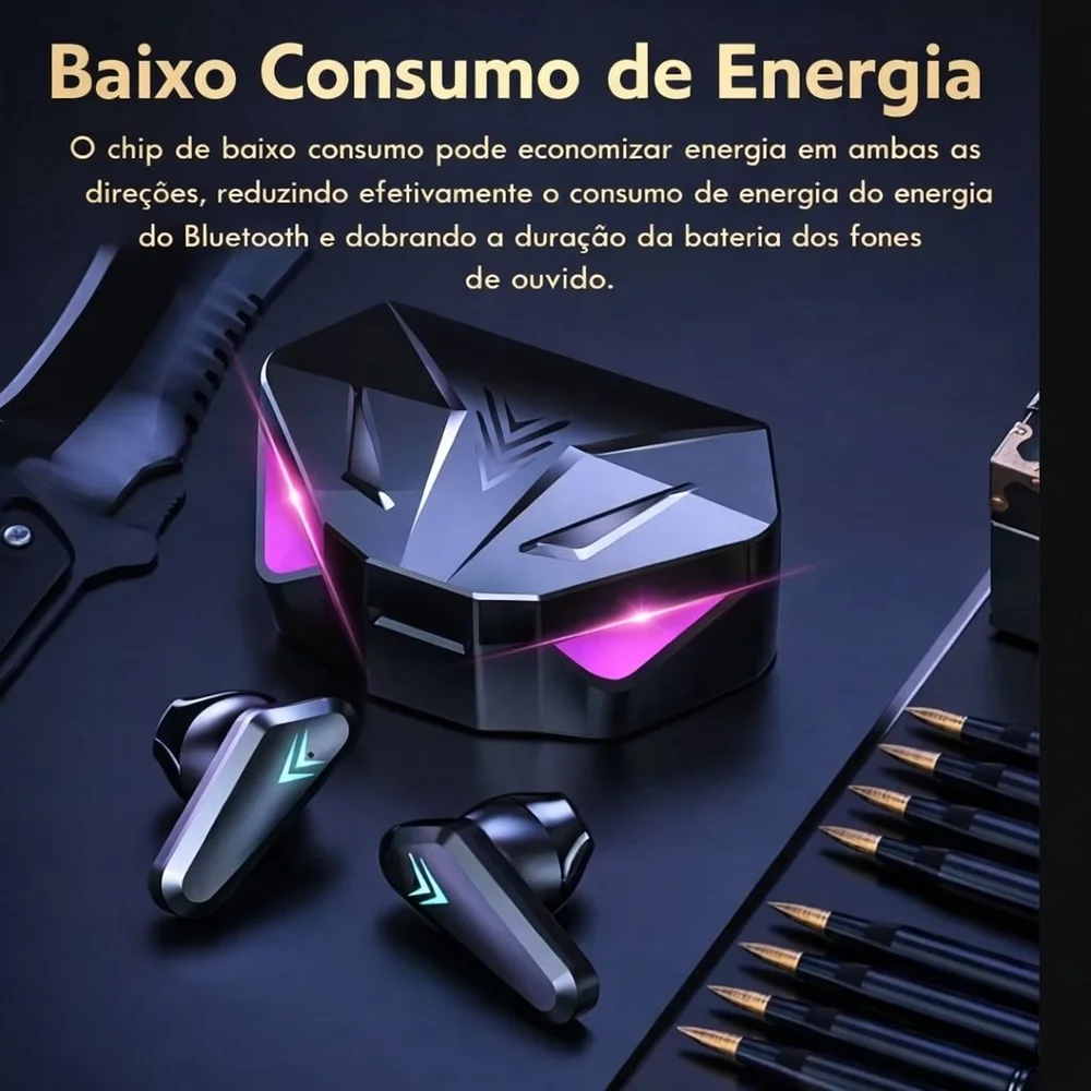 Imagem 4 de 4 do produto Fone  Bluetooth X15 5.1sem Fio Com Display LED E Microfone