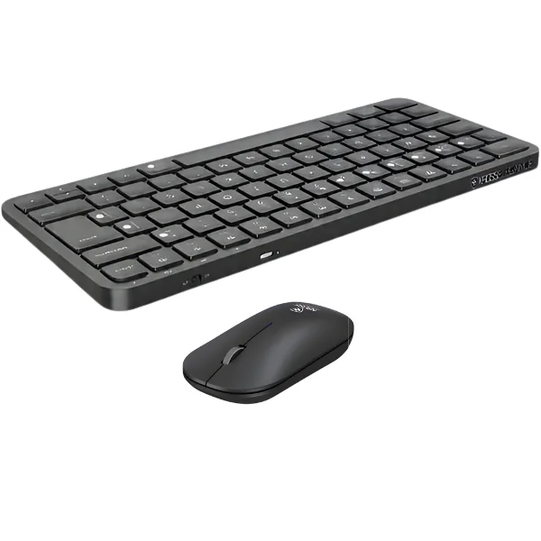 Imagem 2 de 5 do produto Combo Teclado e Mouse Sem Fio Kross Elegance KE-KMB94 Qwerty Portátil Preto