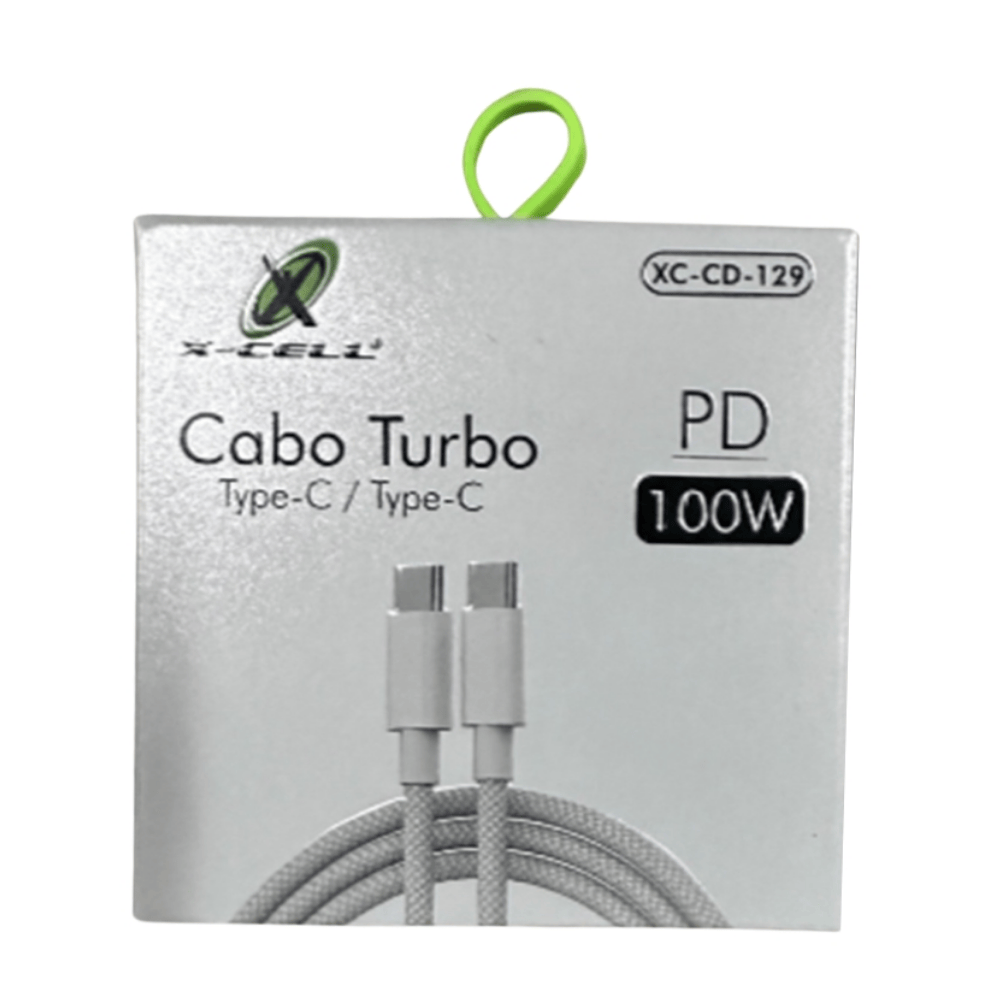 Cabo Dados Carregamento Turbo Tipo C X Tipo C Pd 100w Xc-cd-129