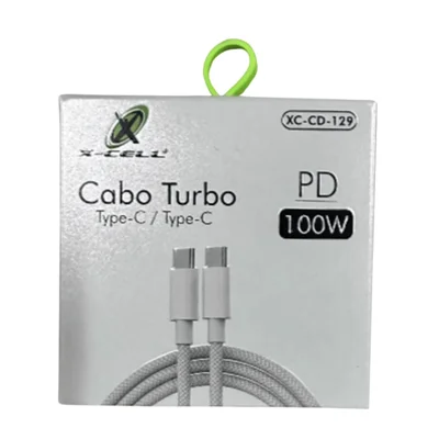 Cabo Dados Carregamento Turbo Tipo C X Tipo C Pd 100w Xc-cd-129