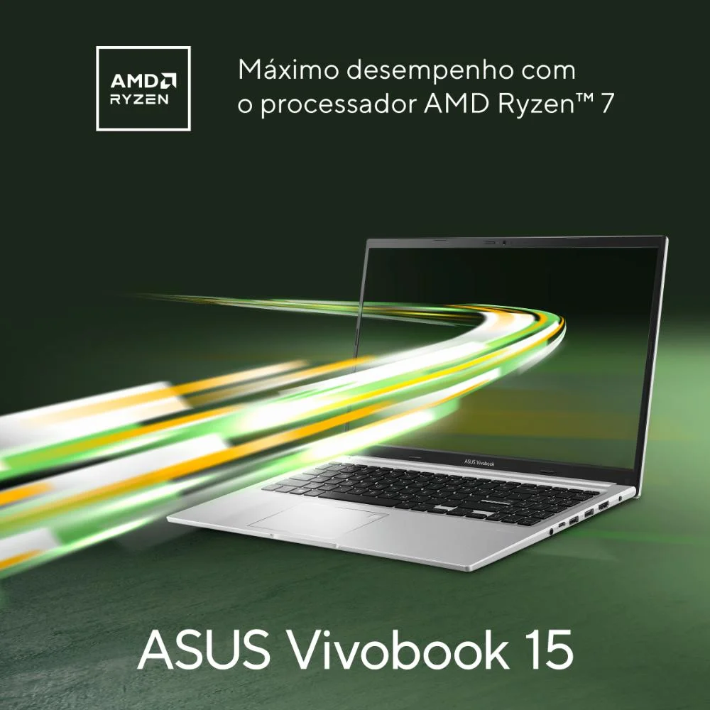 Notebook Asus Vivobook 15 M1502ya Amd Ryzen 7 5825u 8 GB Ram 512 GB SSD WINDOWS 11 Home 15,6" Lcd... 5