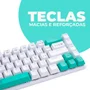 Teclado Mecânico Gamer RGB 68 Teclas Compacto Silencioso Cabo Removível Usb-c Para PC E Console