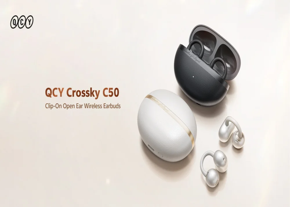Imagem 3 de 5 do produto Fone De Ouvido Qcy Crossky C50 Bluetooth 6 Anc E10 Gtr2 C30 Cor:branco
