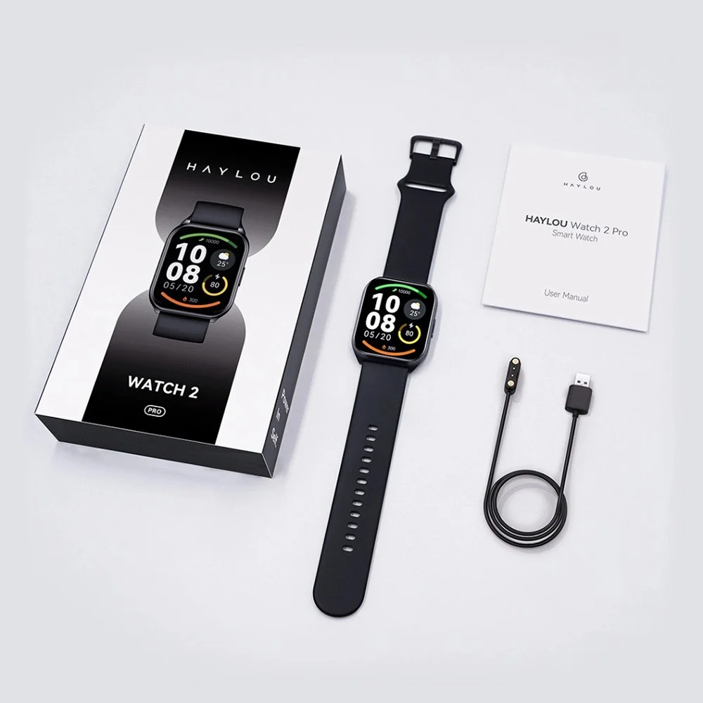 Imagem 4 de 4 do produto Smartwatch Haylou Watch 2 Pro Com Tela 1.85 Pol Chamada Bluetooth Pro Plus Cor:prata