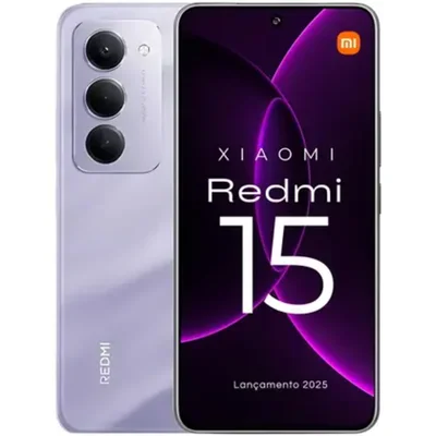 Smartphone Xiaomi Redmi 15 4g Global 128GB 6gb Ram Dual Sim Tela 6.9" - Roxo