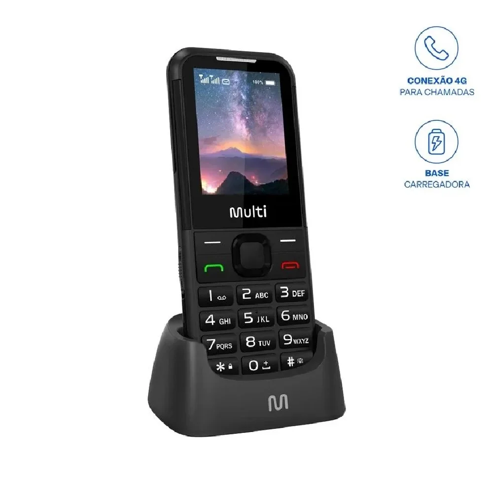 Imagem 3 de 5 do produto Celular Multilaser Vita 4g Dual Chip Wi-fi Com Base Carregar