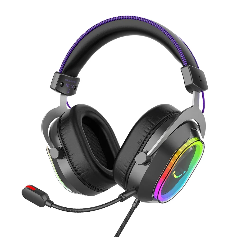 Imagem 2 de 5 do produto Headset Gamer Fifine Ampligame H13 RGB Preto