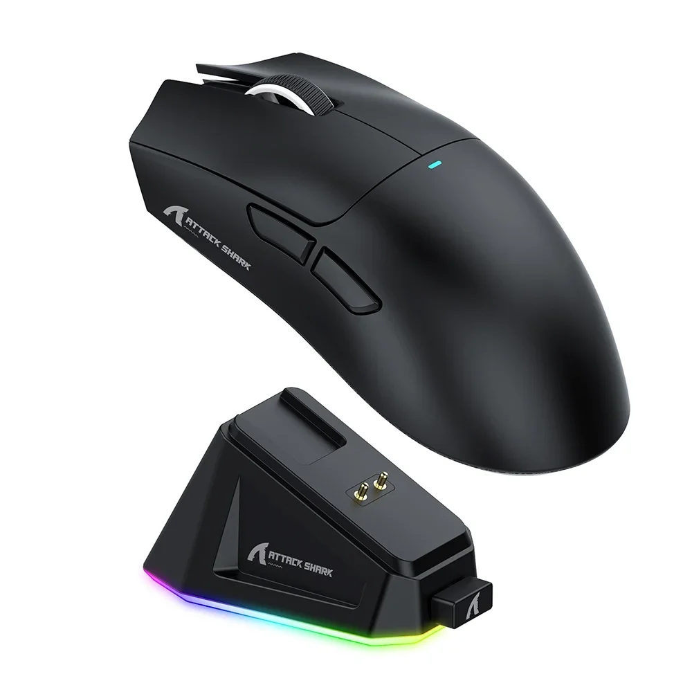 Mouse Gamer Sem Fio Attack Shark X11 RGB Preto Mouse Gamer Sem Fio Attack Shark X11 RGB Preto