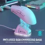 Mouse Gamer Sem Fio Attack Shark X11 RGB Branco