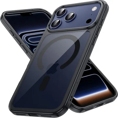 Capa Premium Luxo Magnética Iphone 17 Pro Max 6,9 Com Magsafe, Case Protetora De Telefone À Prova De Choque,