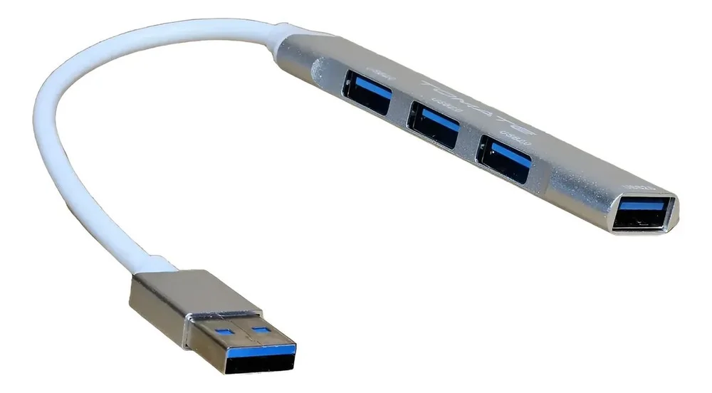 Imagem 3 de 4 do produto Hub Usb 4 Portas Tomate Mst-012 Usb 2.0 Alta Velocidade Extensor Usb