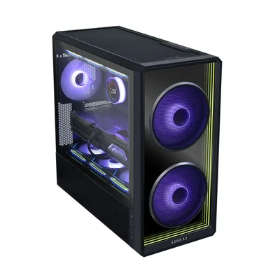 Gabinete Gamer 3 Fans ARGB Sem Fonte Lian Li Lancool 217 Preto - Lan217infx