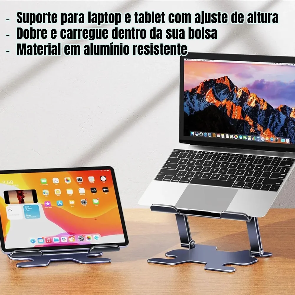 Imagem 4 de 5 do produto Suporte De Mesa Articulado Para Notebook Laptop Kapbom Ka-c506