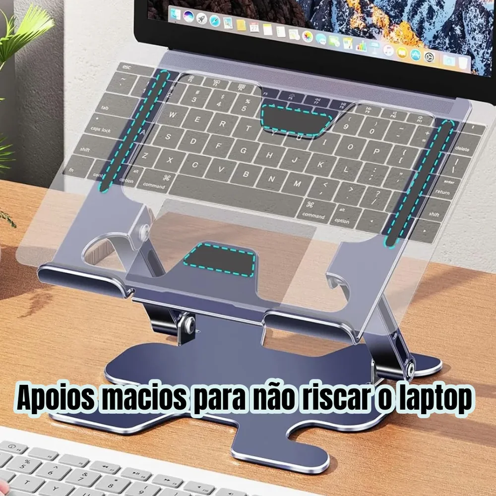 Imagem 5 de 5 do produto Suporte De Mesa Articulado Para Notebook Laptop Kapbom Ka-c506