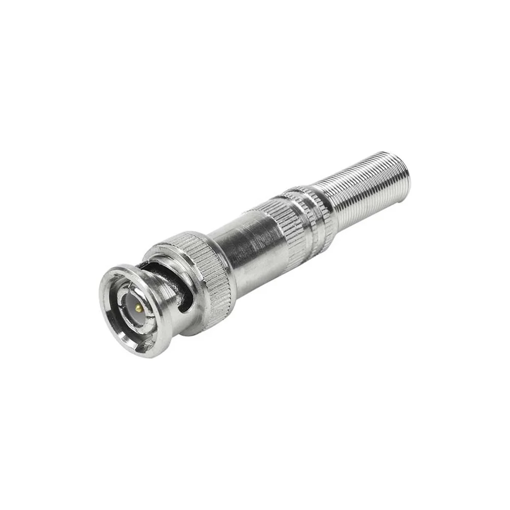 Imagem 3 de 3 do produto Kit  2 Conector Bnc 50 Ohms Rg-59 6mm Parafuso Cftv Camera