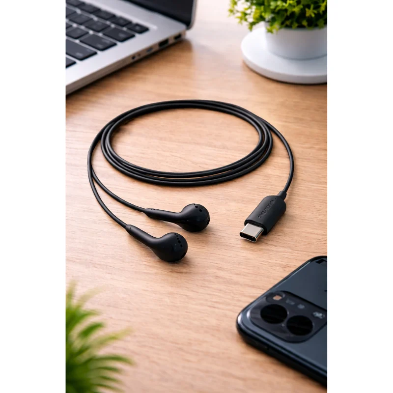 Imagem 4 de 5 do produto Fone De Ouvido Samsung Tipo C   Premium,  Com Fio Usb-c, Áudio Hd Estéreo, Compatível Galaxy, Controle De Volume Hs330-C