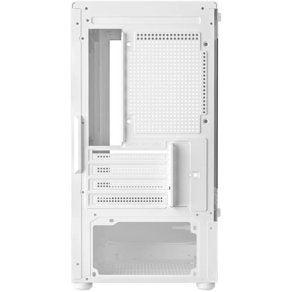 Imagem 2 de 5 do produto Gabinete Gamer Kalkan Hakon S/fan S/fonte Micro-atx Vidro Temperado Duplo Usb 3.0 Panorâmico Branco - Klk00081