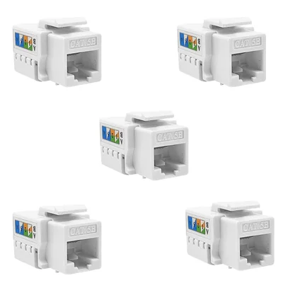Kit 5 Keystone Rj45 Femea Cat5e 90 Graus T568a/b Pluscable