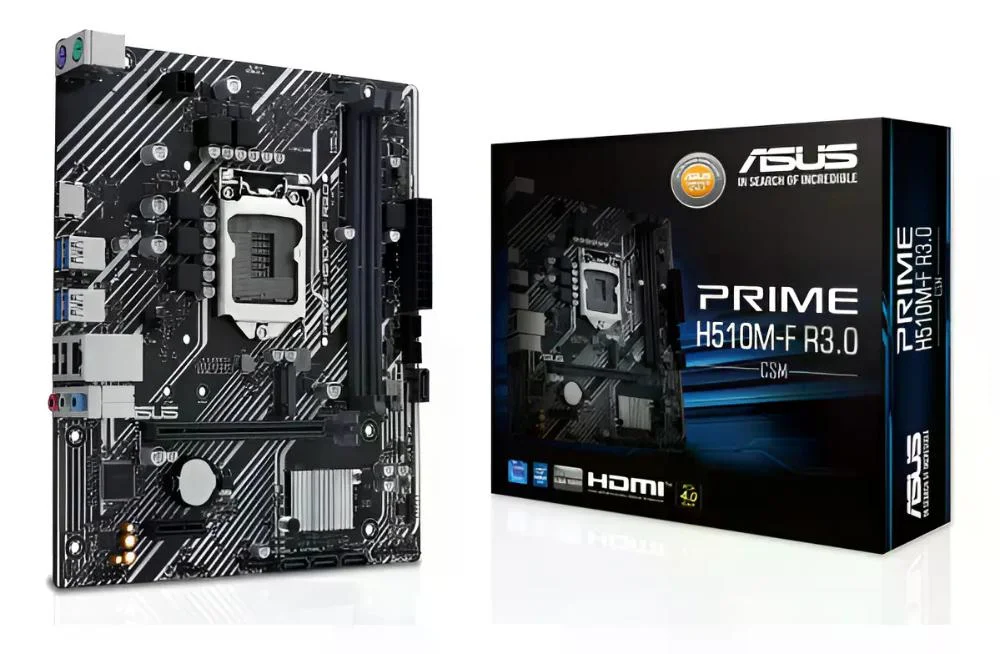 Placa Mãe Asus Prime H510m-f Intel LGA  1200 Ddr4 Micro Atx Preto 4