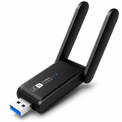 Adaptador Wifi 6 Usb Dual Band 1300mbps 2.4ghz 5ghz Antena Wireless Para PC Notebook WINDOWS Andarix Dq-211