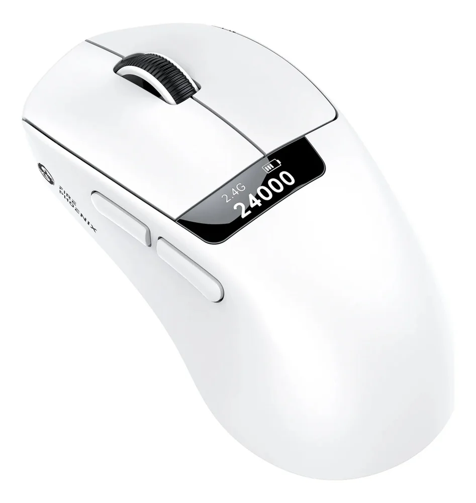 Imagem 4 de 4 do produto Mouse Gamer Sem Fio Bluetooth Paw3311 24000 Dpi Fire Phoenix Bk-r4x Branco