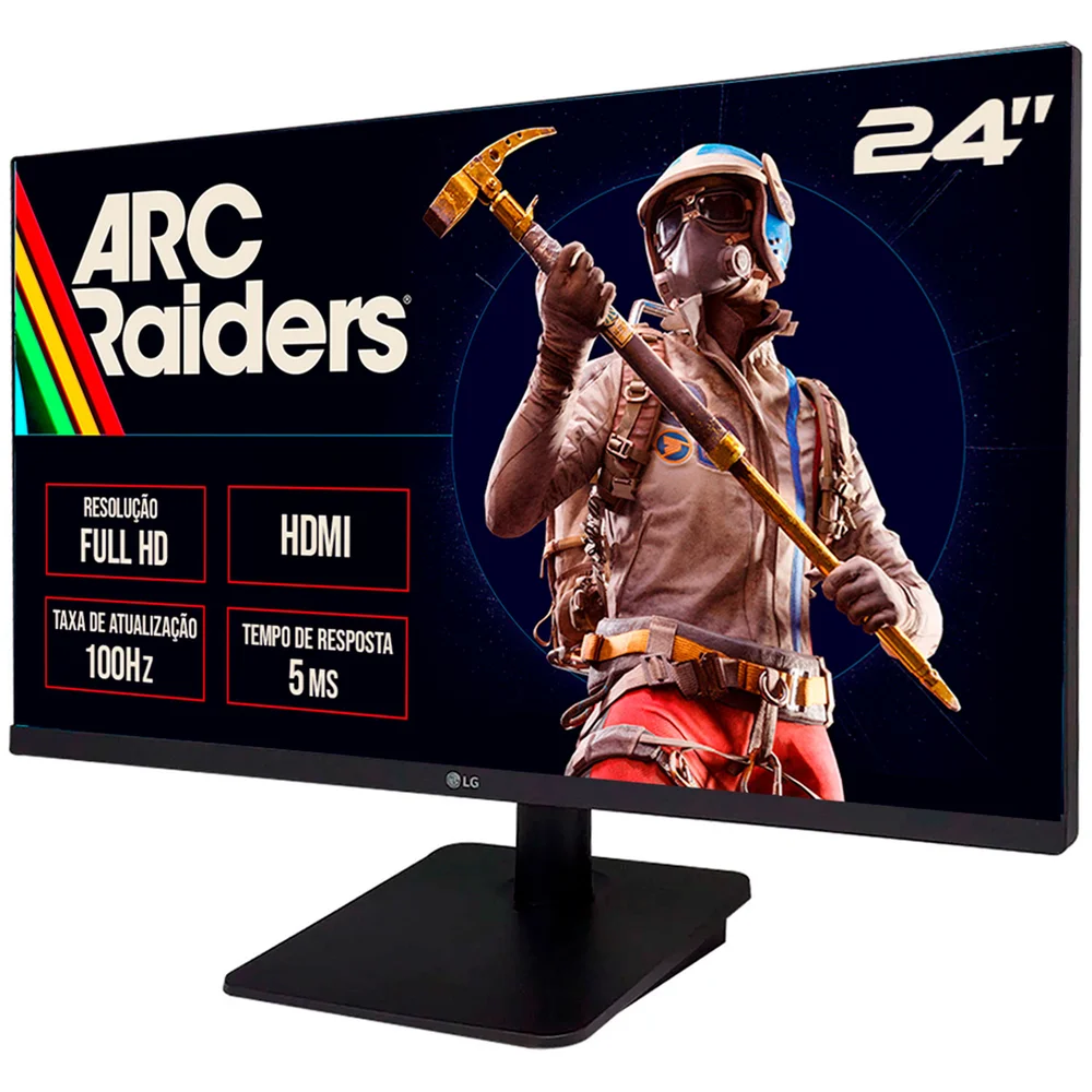 Monitor Gamer Lg 24" Full Hd, 1920 X 1080, 100hz, Tela Ips, 5ms, HDMI, Ajuste De Inclinação, Vesa,... 7
