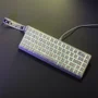 Teclado Gamer 65% Branco RGB Arkan Snow Iluminado Para Jogos Ansi X68 He Clanm